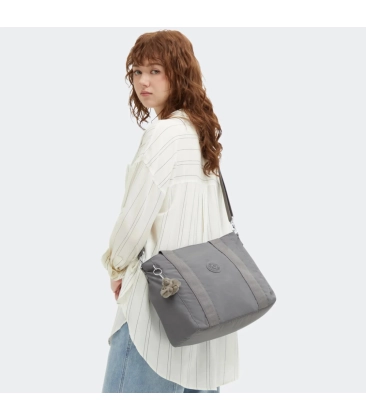 BOLSA KIPLING ASSENI S INVITING GREY CINZA