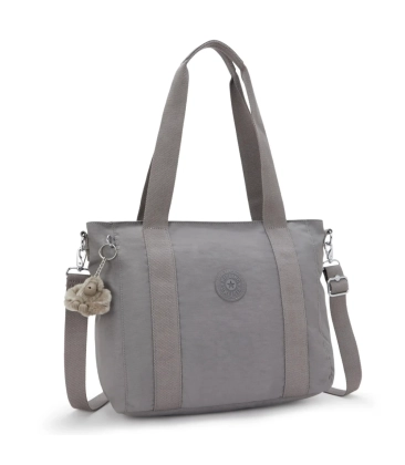 BOLSA KIPLING ASSENI S INVITING GREY CINZA