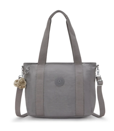 BOLSA KIPLING ASSENI S INVITING GREY CINZA