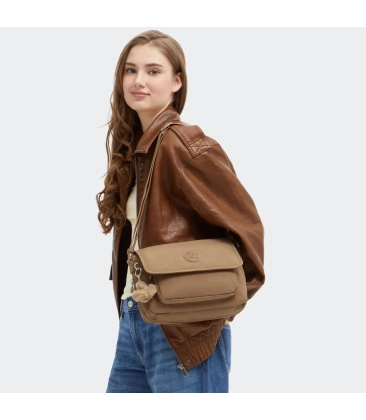 BOLSA KIPLING DALMA EARLY TAN MARROM