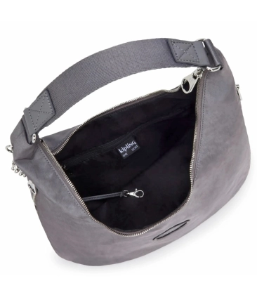 BOLSA KIPLING EANNA ZIP GREY SPICE CINZA