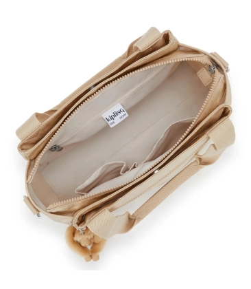 BOLSA KIPLING ELYSIA SPARKLED BEIGE BEGE