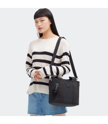 BOLSA KIPLING MINTA M BLACK NOIR PRETO