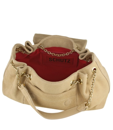 BOLSA MÉDIA ELODIE SCHUTZ BEGE
