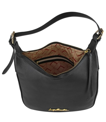BOLSA MÉDIA HOBO LUIZA BARCELOS PRETO