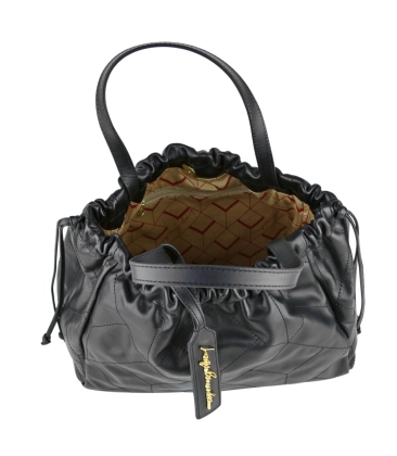 BOLSA MÉDIA HOBO LUIZA BARCELOS PRETO