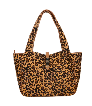 BOLSA MÉDIA LUIZA BARCELOS ANIMAL PRINT