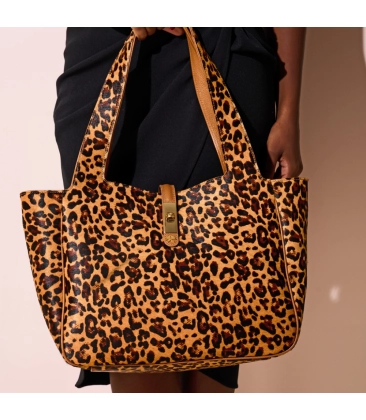 BOLSA MÉDIA LUIZA BARCELOS ANIMAL PRINT