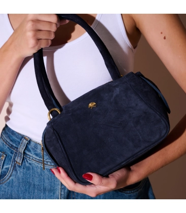 BOLSA MÉDIA LUIZA BARCELOS AZUL