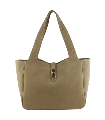 BOLSA MÉDIA LUIZA BARCELOS BEGE