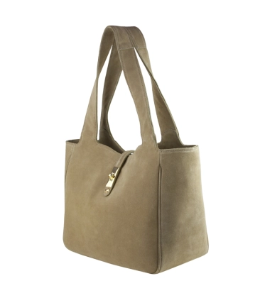 BOLSA MÉDIA LUIZA BARCELOS BEGE