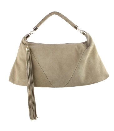 BOLSA MÉDIA LUIZA BARCELOS BEGE