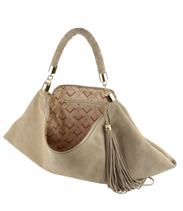 BOLSA MÉDIA LUIZA BARCELOS BEGE