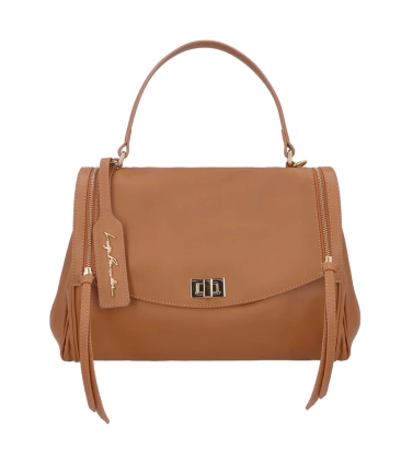 BOLSA MÉDIA LUIZA BARCELOS CARAMELO