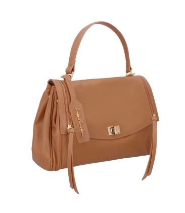 BOLSA MÉDIA LUIZA BARCELOS CARAMELO