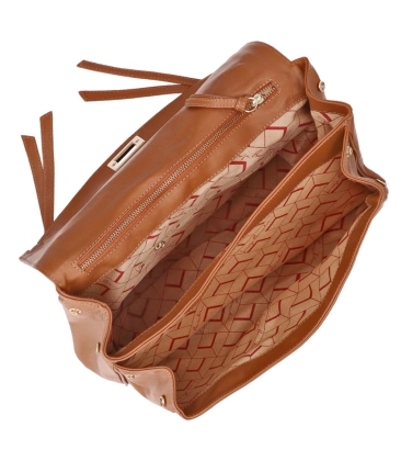 BOLSA MÉDIA LUIZA BARCELOS CARAMELO