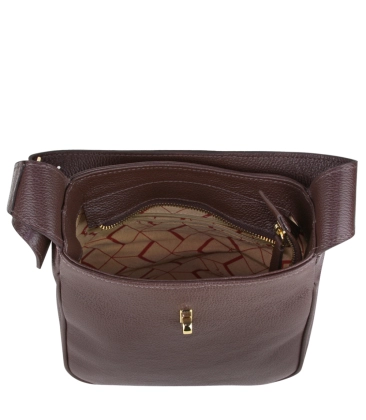 BOLSA MÉDIA LUIZA BARCELOS MARROM