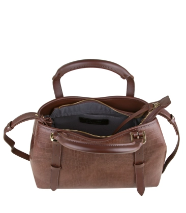 BOLSA MÉDIA MAEVE CROCO SCHUTZ MARROM