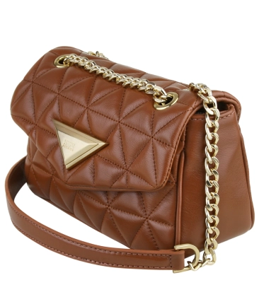 BOLSA MÉDIA MATELASSÊ 944 SCHUTZ MARROM