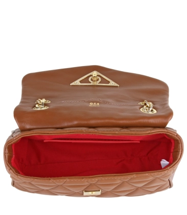 BOLSA MÉDIA MATELASSÊ 944 SCHUTZ MARROM
