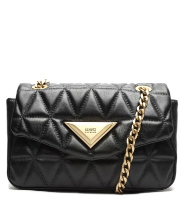 BOLSA MÉDIA MATELASSÊ 944 SCHUTZ PRETO