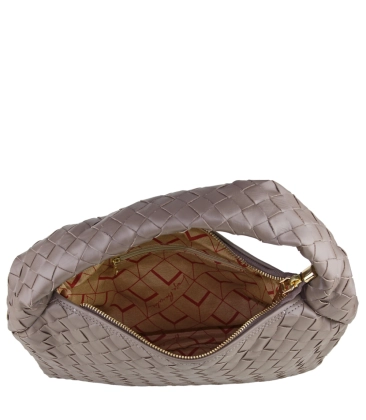 BOLSA HOBO MÉDIA TRESSÊ LUIZA BARCELOS MARROM