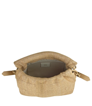 BOLSA MÉDIA RÁFIA SCHUTZ BEGE