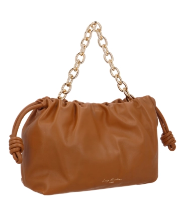 BOLSA MÉDIA SLOUCH LUIZA BARCELOS CARAMELO