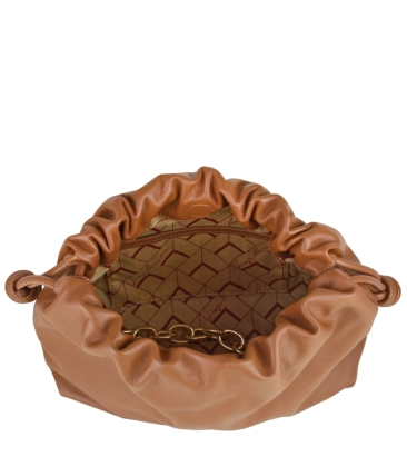 BOLSA MÉDIA SLOUCH LUIZA BARCELOS CARAMELO