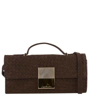 BOLSA MÉDIA TRESSÊ LUIZA BARCELOS MARROM
