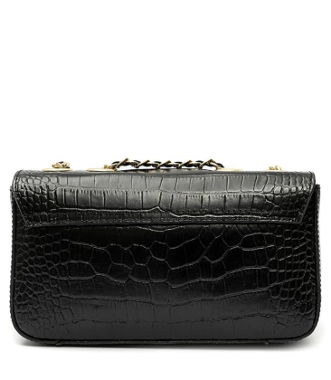 BOLSA MÉDIA ANNE NEW CROCO ISLA PRETO