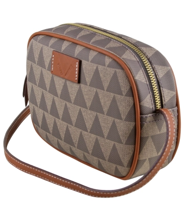 BOLSA MÉDIA KATE NEW TRIANGLE SCHUTZ MARROM