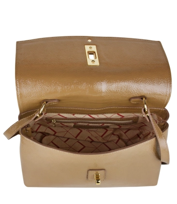 BOLSA MÉDIA LUIZA BARCELOS BEGE