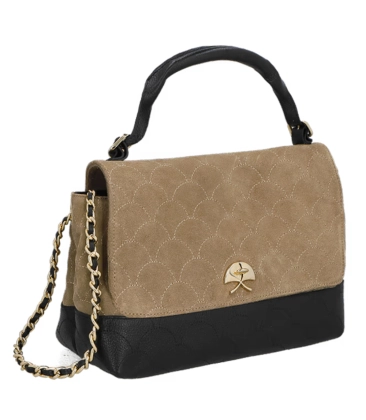 BOLSA MÉDIA LUIZA BARCELOS BEGE