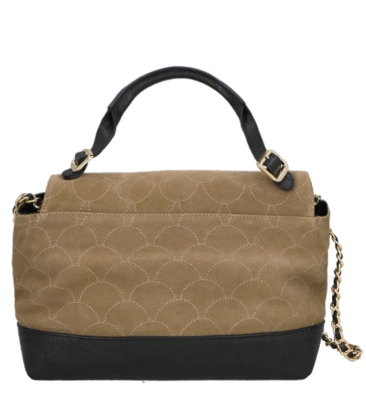 BOLSA MÉDIA LUIZA BARCELOS BEGE