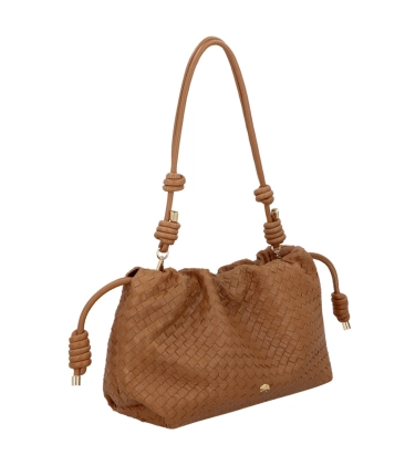 BOLSA MÉDIA LUIZA BARCELOS CARAMELO