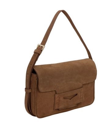BOLSA MÉDIA LUIZA BARCELOS CARAMELO