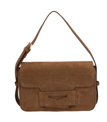 BOLSA MÉDIA LUIZA BARCELOS CARAMELO