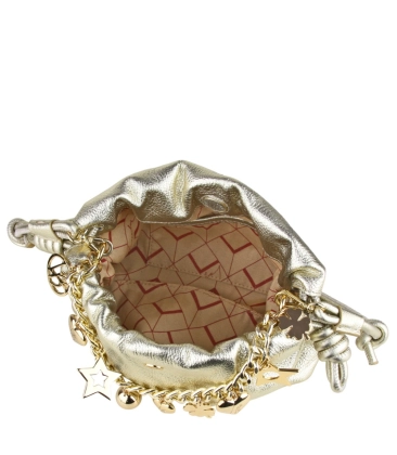 BOLSA MÉDIA LUIZA BARCELOS DOURADO