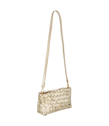 BOLSA MÉDIA LUIZA BARCELOS DOURADO