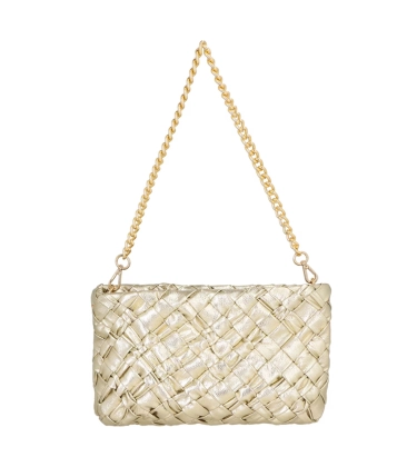 BOLSA MÉDIA LUIZA BARCELOS DOURADO