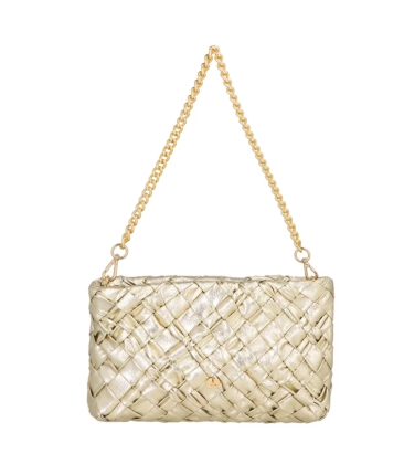 BOLSA MÉDIA LUIZA BARCELOS DOURADO