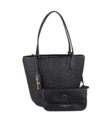 BOLSA MÉDIA LUIZA BARCELOS PRETO