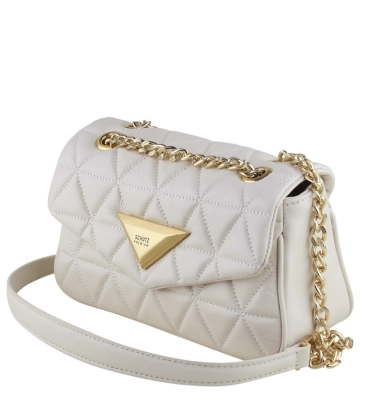 BOLSA MÉDIA MATELASSÊ 944 SCHUTZ BRANCO