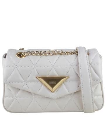 BOLSA MÉDIA MATELASSÊ 944 SCHUTZ BRANCO