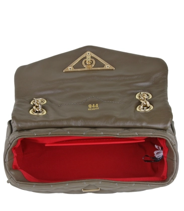 BOLSA MÉDIA MATELASSÊ 944 SCHUTZ CINZA