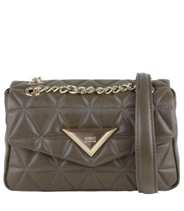 BOLSA MÉDIA MATELASSÊ 944 SCHUTZ CINZA