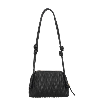 BOLSA MÉDIA MATELASSÊ LUIZA BARCELOS PRETO