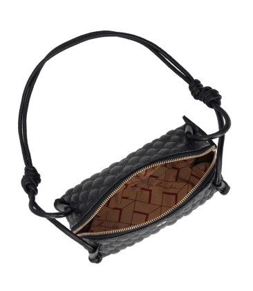 BOLSA MÉDIA MATELASSÊ LUIZA BARCELOS PRETO