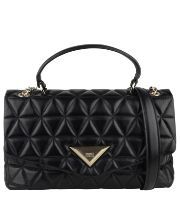 BOLSA MÉDIA MATELASSÊ SCHUTZ PRETO